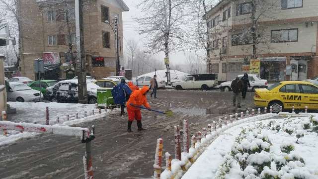 عملیات زمستانی شهرداری لاهیجان